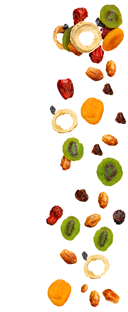 קיווי פירות יבשים ואגוזים